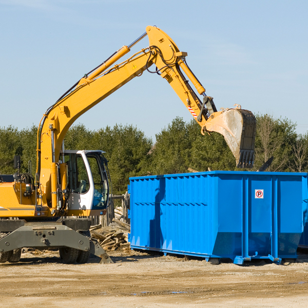 are there any restrictions on where a residential dumpster can be placed in North Bend